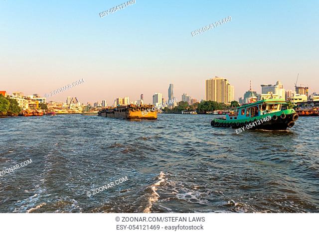 In Bangkok, the Chao Phraya is a major transportation artery for a network of river buses, cross-river ferries, and water taxis