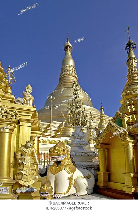 Shwedagon pagoda, Yangon, Rangoon, Myanmar, Burma