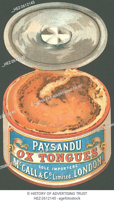 Paysandu ox tongue, 1890s