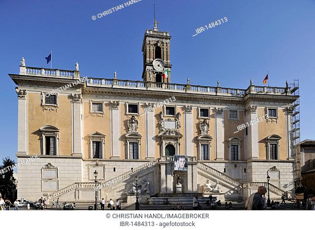 Senatorial Palace on the Capitoline Hill, Rome, Lazio, Italy, Europe