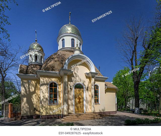 Odessa, Ukraine - 10.04.2018. Temple in honor of St. Luke Archbishop located in the central park of the city