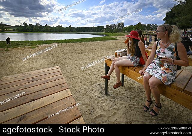 Opening ceremony of a new cycle path and relaxation zone near Straz pond in Pelhrimov, Czech Republic, July 20, 2023. (CTK Photo/Lubos Pavlicek)