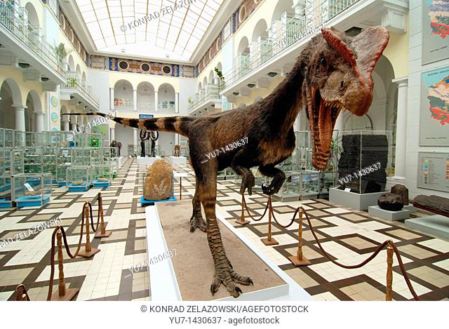 Model of Dilophosaurus wetherilli dinosaur from early Jurassic period