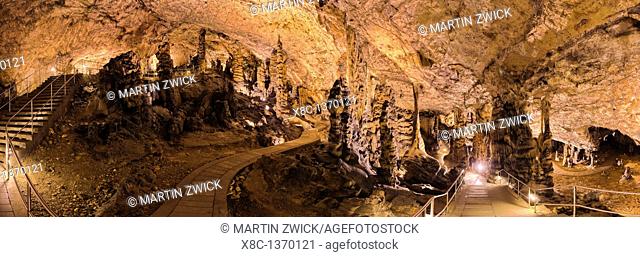 The Baradla Show Cave in the Aggtelek National Park, Hungary, Hall of Pillars  The Baradla Cave in Aggtelek National Park is part of the UNESCO world heritage...