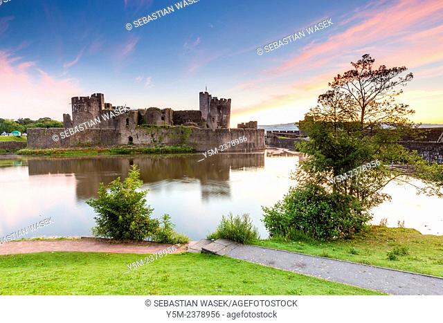 Caerphilly Castle (Castell Caerffili), a medieval castle that dominates the centre of the town of Caerphilly in south Wales It is the largest castle in Wales...