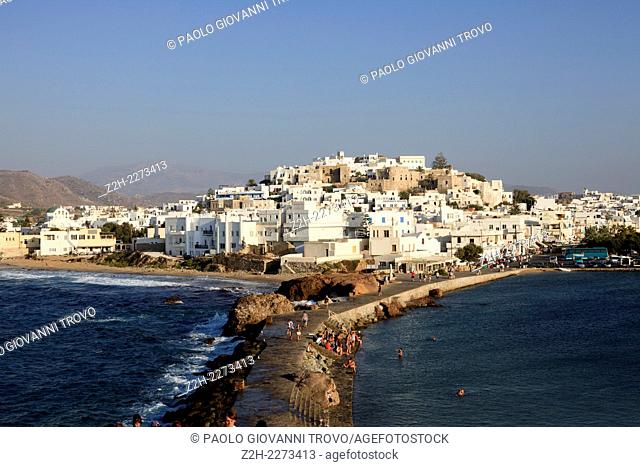 Naxos Town or Chora, Naxos, Cyclades Islands, Greece
