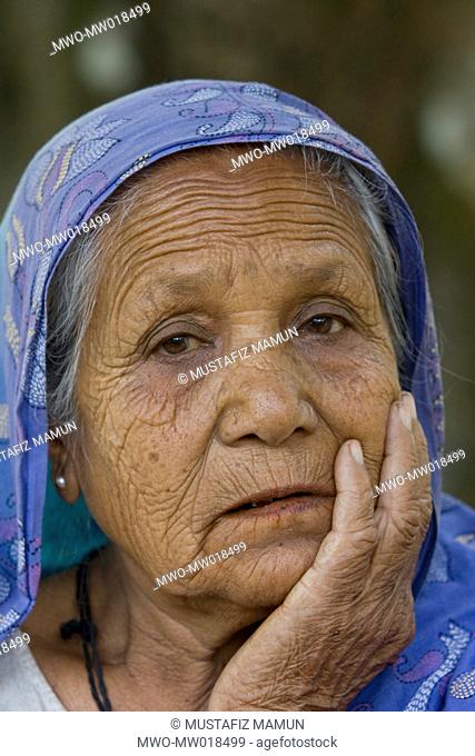 Portrait of an elderly woman Rangpur, Bangladesh December 9, 2008