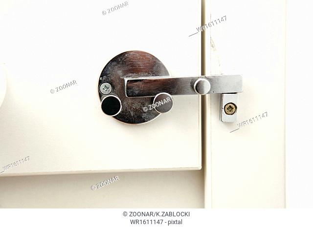 lock on bathroom door