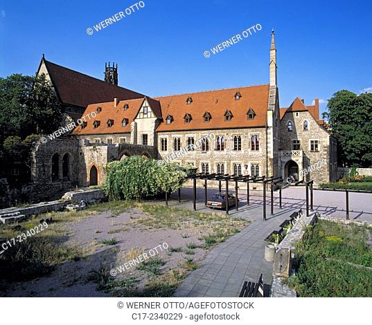 Germany. Erfurt, Gera, Gera Valley, Thueringer Becken, Steigerwald, Thuringia, Augustinian monastery, Augustinian Hermits, monastery church, evangelic church