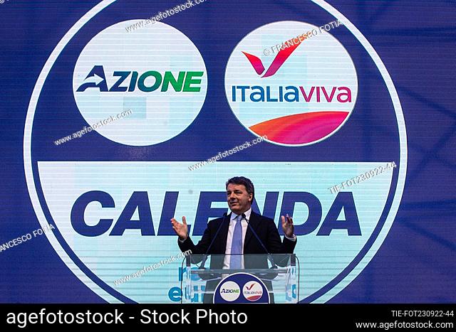 Matteo Renzi attends the closing election campaign of Azione-Italia Viva, in Rome, Italy, 23 September 2022. Italy will hold its general snap elections on 25...