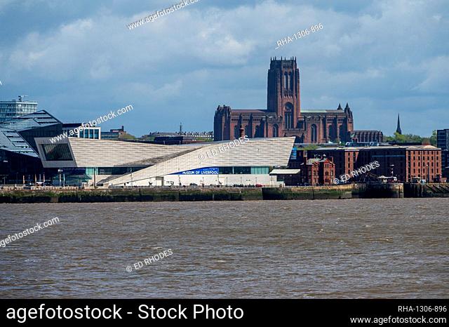 The Museum of Liverpool and Anglican Cathedral, Liverpool, Merseyside, England, United Kingdom, Europe