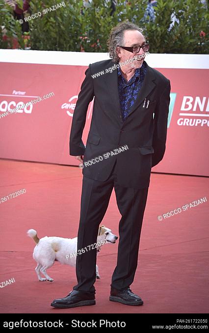 ROME, ITALY - OCTOBER 23: Tim Burton attends the Tim Burton Close Encounter red carpet during the 16th Rome Film Fest 2021 on October 23, 2021 in Rome, Italy