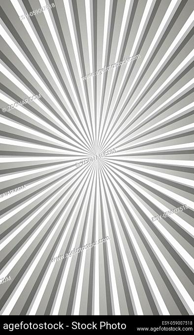 Abstract black and white sun rays - Vector illustration