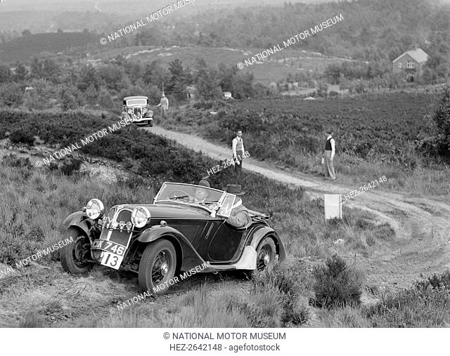 1935 Frazer-Nash BMW 315/40 taking part in the NWLMC Lawrence Cup Trial, 1937. Artist: Bill Brunell