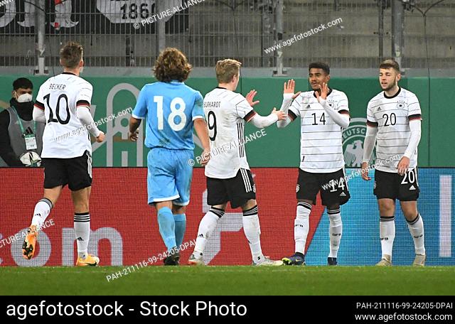 16 November 2021, Bavaria, Ingolstadt: Football, U-21 Men, European Championship Qualification, Germany - San Marino, 1st Round, Group 2