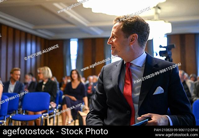 18 August 2021, Berlin: Georg Friedrich Prince of Prussia at the presentation of the book ""The Crown Prince and the Nazis - Hohenzollern's Blind Spot"" at the...
