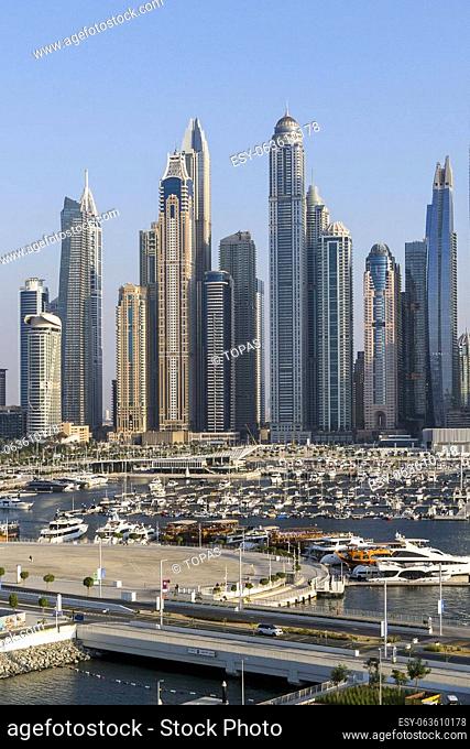 Dubai, United Arab Emirates - The new Dubai Marina Skyline Area