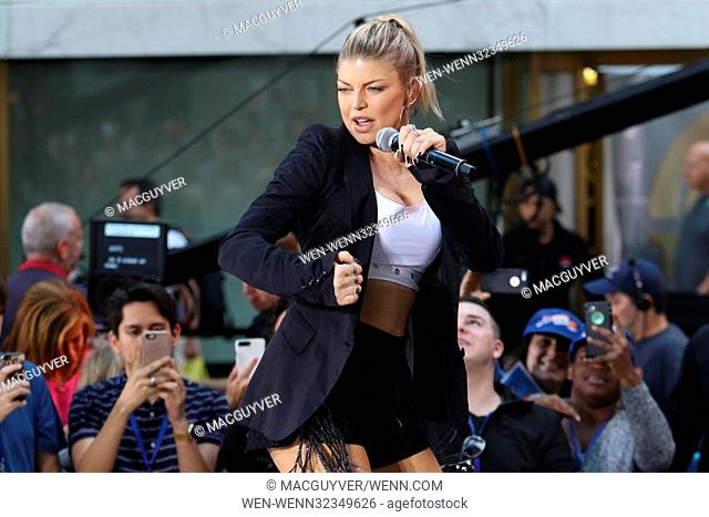 Fergie performs some of her greatest hits for fans as she does a live performance on NBC Network's ""The Today Show"". Fergie recently announced her and husband...