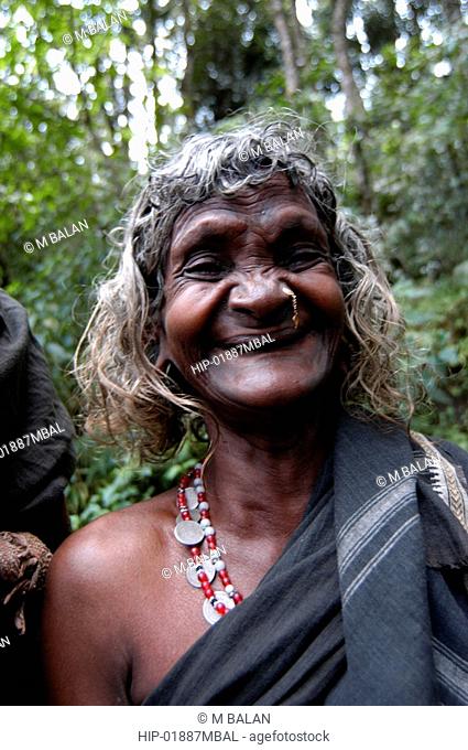 OLD TRIBAL WOMAN OF WAYANAD DISTRICT