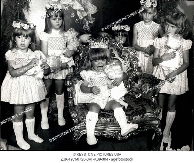 Jul. 20, 1976 - Sarah Wins The 1976 Miss Pears Title-And Becomes The Youngest-Ever Child To Win The Competition: Today was a very special day for Sarah Emily...