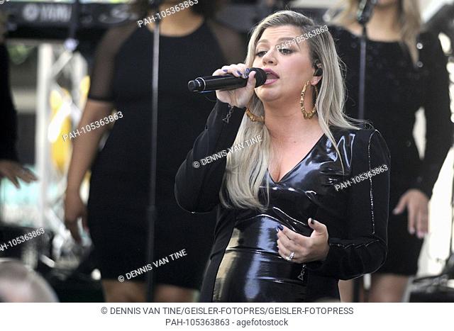 Kelly Clarkson live at a concert of the 'NBC Today Show Citi Concert Series' at Rockefeller Plaza. New York, 08.06.2018 | usage worldwide