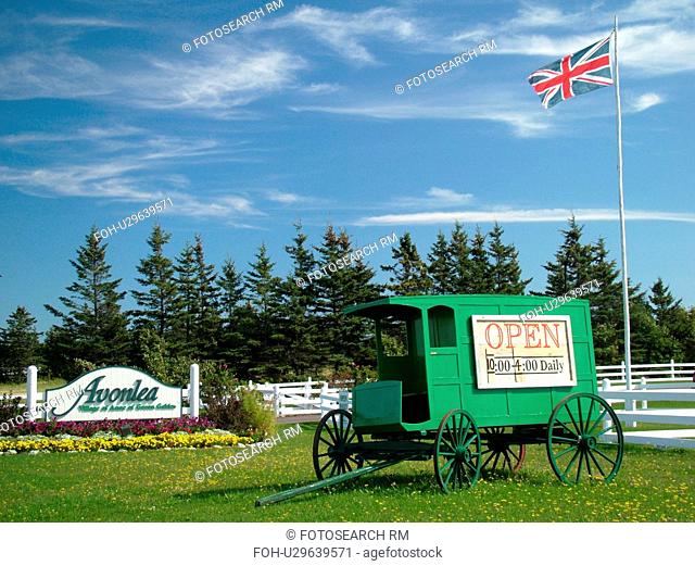 Prince Edward Island, Cavendish, Canada, Queens County, Avonlea Village of Anne of Green Gables, entrance