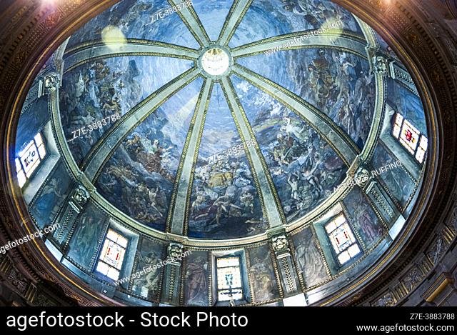 Interior of Temple of Saint Sebastian (San Sebastiano), Via Torino, Milan, Lombardy, Italy, Europe