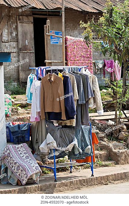 Wäscherei, Luang Prabang, Laos, Südostasien Laundry, Luang Prabang, Laos, Southeast Asia