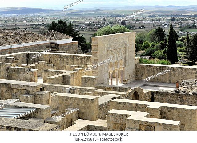 Ruins of Madinat al-Zahra or Medina Azahara, palace built by Caliph Abd al-Rahman III, Cordoba, Andalusia, Spain, Europe