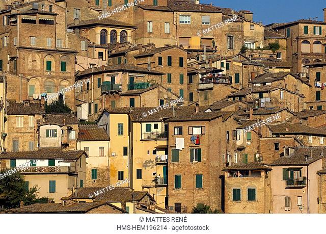 Italy, Tuscany, Siena, historic center listed as World Heritage by UNESCO