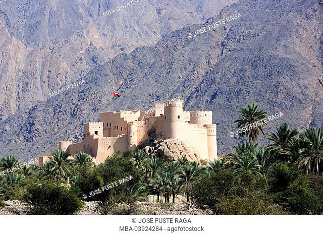 Oman, Nakhal, Hajar-mountains, fort, sultanate, mountains, oasis, castle, fortress, construction, architecture, sight, culture, destination, tourism