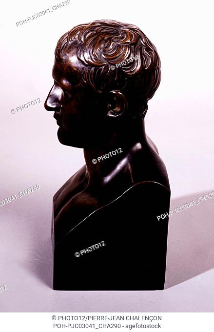 Antoine-Denis Chaudet (1763-1810) Hermes bust of Emperor Napoleon I c.1809 Patinated bronze (approximately 28 cm)
