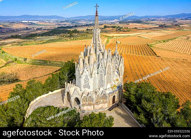 Sanctuary of Montserrat in Montferri Alt Camp, Tarragona province, Catalonia, Spain. By modernist architect Josep Maria Jujol