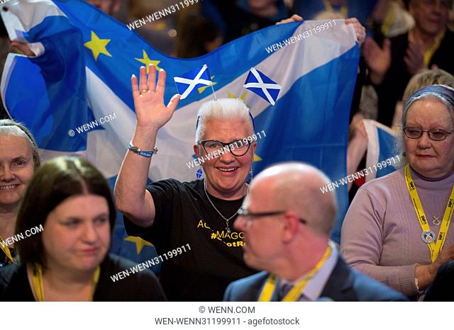 Members and delegates attends the annual SNP Campaign conference in the AECC in Aberdeen. Featuring: Atmosphere Where: Aberdeen
