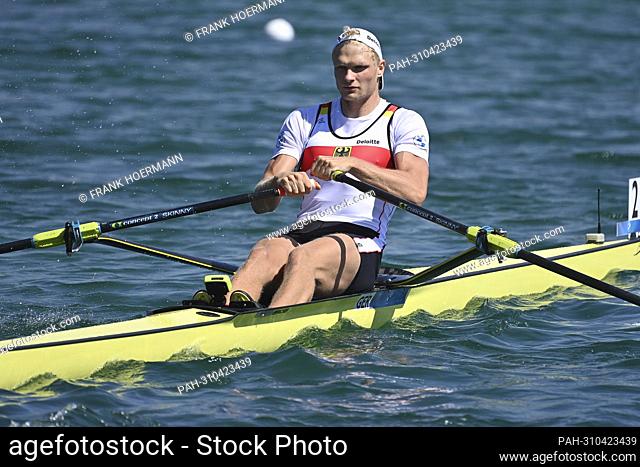 Oliver ZEIDLER (GER), one of the men, men's single sculls, rowing, rowing, Germany eight, eight of the men, men's eight rowing regatta facility