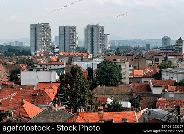 View across Zemun to Belgrade. Serbia