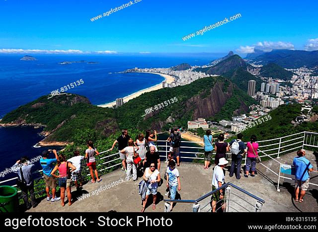 View of the city of Rio de Janeiro from Sugar Loaf Mountain, Brazil, South America