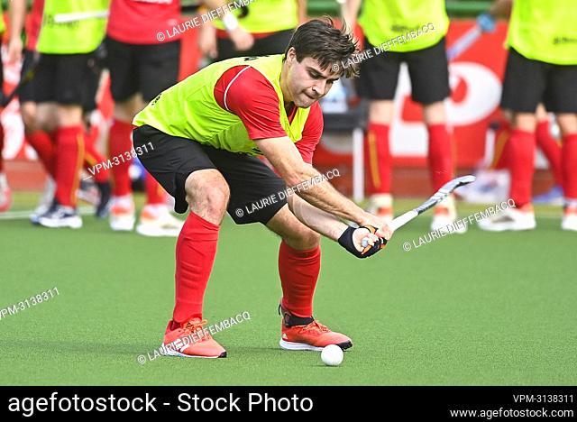 Hockeyplayer Arthur De Sloover pictured in action during a training camp organized by the BOIC-COIB Belgian Olympic Committee in Belek Turkey