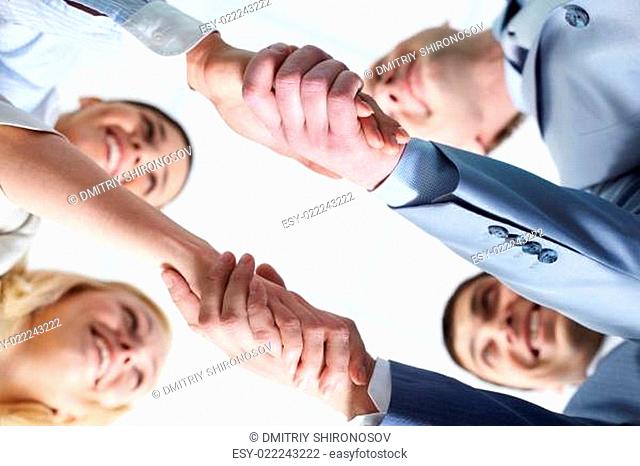 Two handshakes
