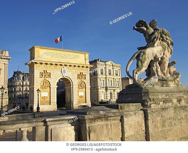 Triumphal arch; Peyrou promenade; Montpellier