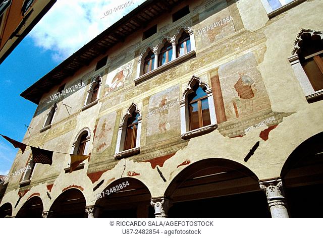 Italy, Friuli Venezia Giulia, Spilimbergo, Palace, Fresco. . .