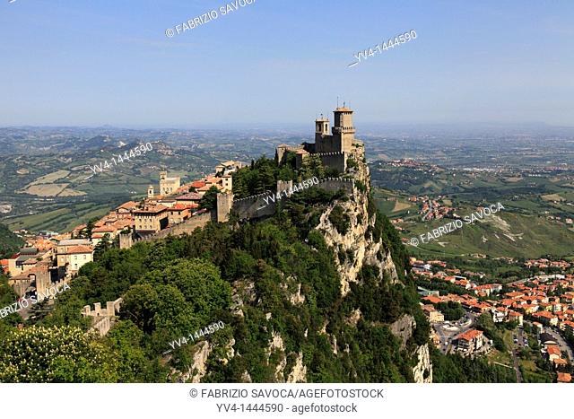 Republic of San Marino, City of San Marino, Guaita  The first, oldest andmost famous of the three towers  It was constructed in the 11th century and served...
