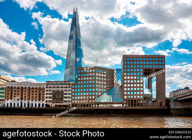 London, United Kingdom - May 12, 2019: London cityscape, financial district skyline