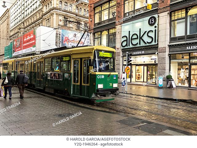 Public Transportation, tramway Helsinki, Finland