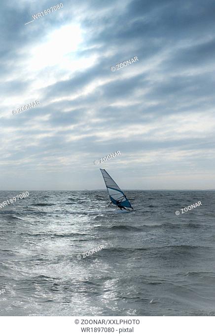 Windsurfer on North Sea