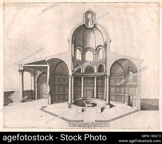 Speculum Romanae Magnificentiae: Interior of the Lateran. Series/Portfolio: Speculum Romanae Magnificentiae; Artist: Nicolas Beatrizet (French