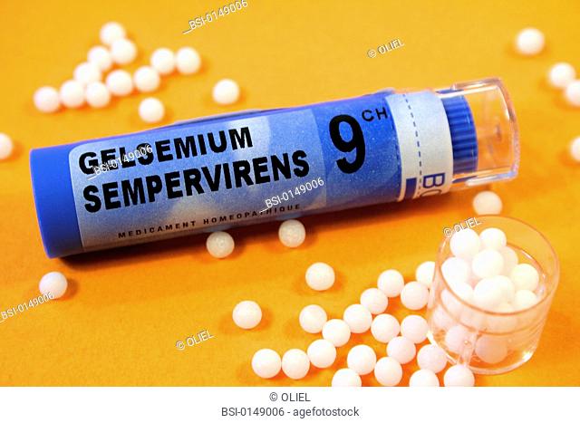 In homeopathy, gelsemium sempervirens granules are used to treat tiredness