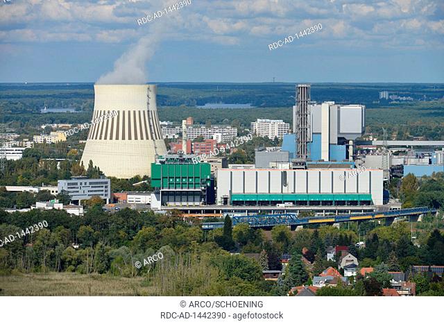 Muellverbrennungsanlage, Kraftwerk Reuter, Freiheit, Ruhleben, Spandau, Berlin, Deutschland