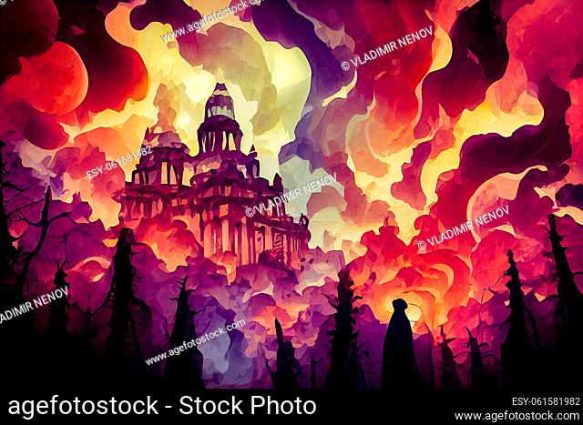 Image Of Halloween Background Illustration