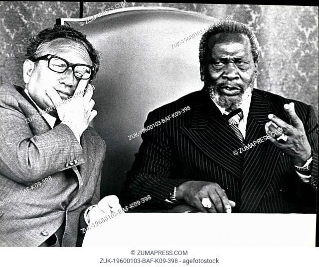 1963 - The Two K ' S Meet Nairobi: Africa's In crisis but in stable Kenya, elder statesman President Jome Kenyatta, peacemaker extraordinary
